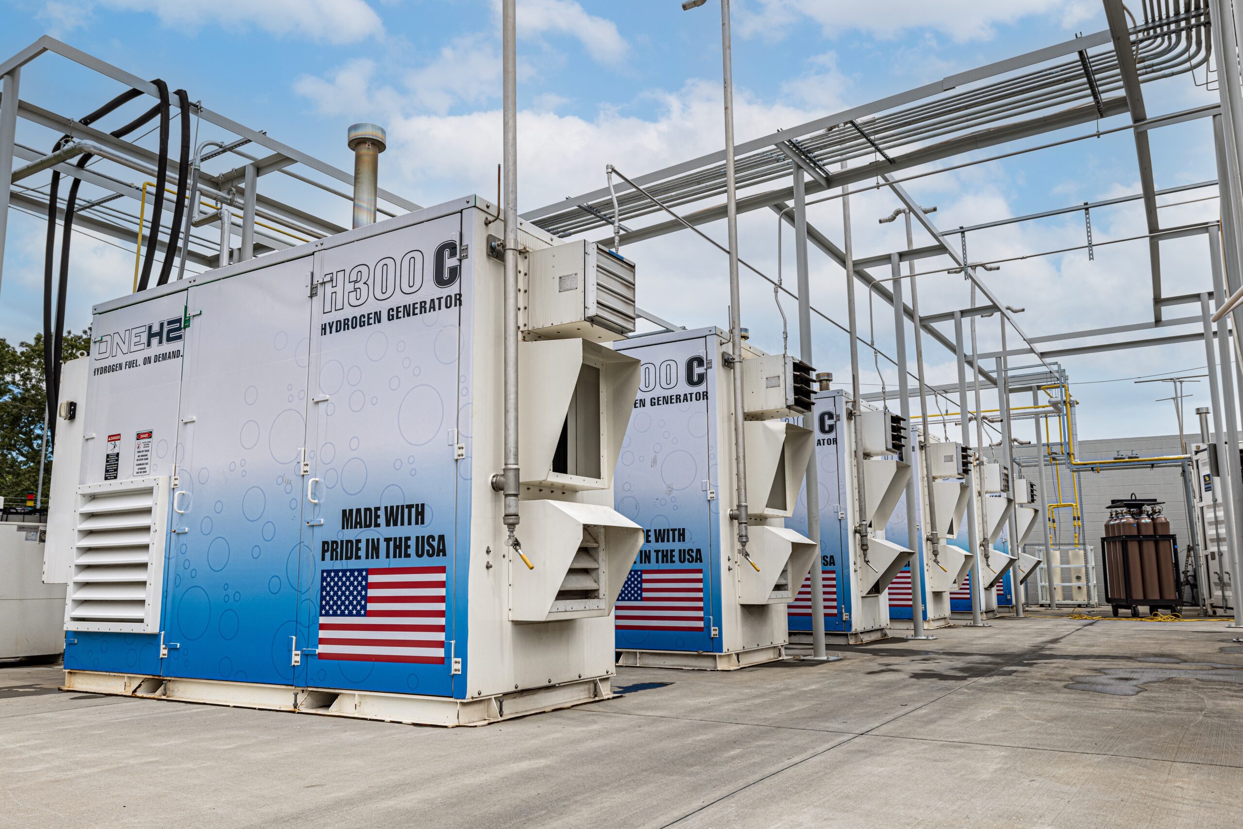 OneH2 hydrogen fuel generators